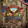 Custom Wood Sign - Personalized America 250th Anniversary Gifts For Mom, Dad, Brother, Sister, Kids - God Bless America And This Home