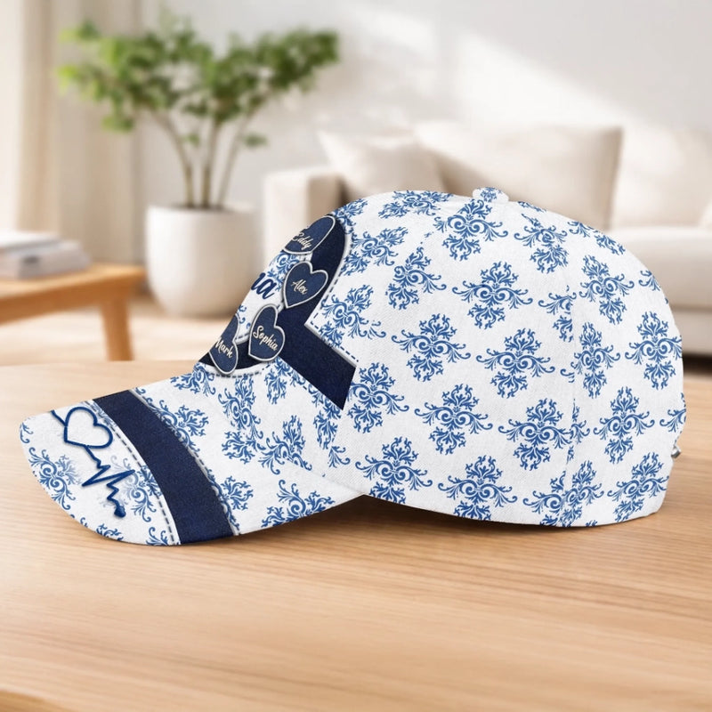 Custom Hat, All Over Print Classic Cap - Personalized Mother's Day Birthday Gifts For Mom, Grandma - My Dear Grandma