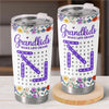 Custom Word Search Puzzle 3D Inflated Effect Printed Tumbler - Personalized Mother's Day Birthday Gifts For Mom, Grandma - Sweet Names, Sweeter Memories