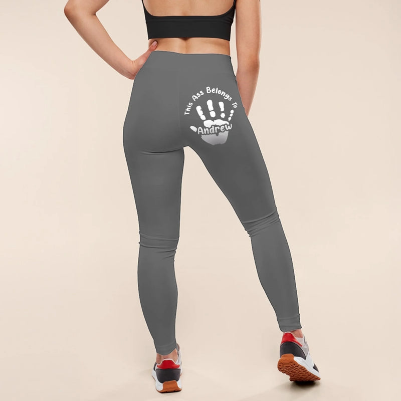 Reserved For One Lucky Hand - Personalized Custom Women Leggings - Gifts For Wife, Anniversary