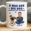 Custom Mug - Personalized Father's Day Birthday Gifts For Dog Lovers, Dog Dad - Love Comes With Paws