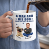 Custom Mug - Personalized Father's Day Birthday Gifts For Dog Lovers, Dog Dad - Love Comes With Paws