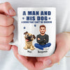 Custom Mug - Personalized Father's Day Birthday Gifts For Dog Lovers, Dog Dad - Love Comes With Paws
