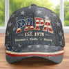 Custom Hat, All Over Print Classic Cap - Personalized Father's Day Gifts For Dad, Grandpa - Our Home, Our Story