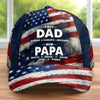 Custom Hat, All Over Print Classic Cap - Personalized Father's Day Birthday Gifts For Dad, Grandpa - From Dad To Papa