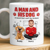 Custom 3D Inflated Effect Printed Mug - Personalized Father's Day Birthday Gifts For Dog Lovers, Dog Dad - Happiness Starts With Pets