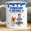 Custom 3D Inflated Effect Printed Mug - Personalized Father's Day Birthday Gifts For Dog Lovers, Dog Dad - Home Is Where Pets Are