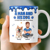 Custom 3D Inflated Effect Printed Mug - Personalized Father's Day Birthday Gifts For Dog Lovers, Dog Dad - Home Is Where Pets Are