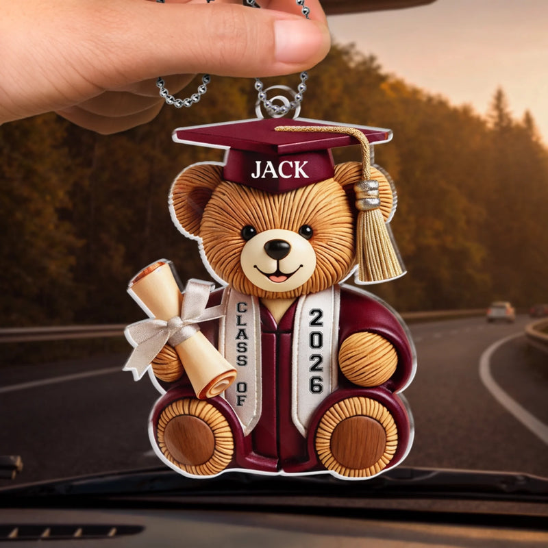 Custom Acrylic Car Ornament - Personalized Graduation Gifts For Him, Her - The Tassel Was Worth The Hassle