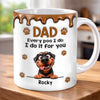Custom 3D Inflated Effect Printed Mug - Personalized Father's Day Mother's Day Birthday Gifts For Dog Lovers, Dog Dad And Mom - Every Poo Is Just For You