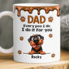 Custom 3D Inflated Effect Printed Mug - Personalized Father's Day Mother's Day Birthday Gifts For Dog Lovers, Dog Dad And Mom - Every Poo Is Just For You