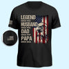 Custom Unisex T-Shirt With Design On Sleeve - Personalized Father's Day Birthday Gifts For Dad, Grandpa - Born To Become More
