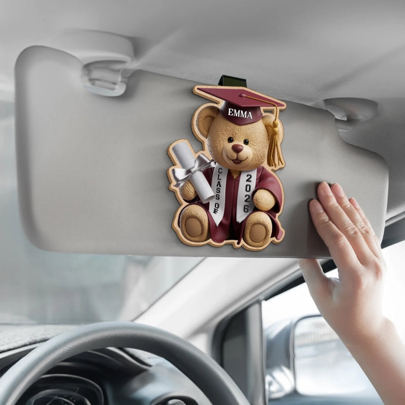 Custom Car Visor Clip - Personalized Graduation Gifts For Him, Her - Your Future Starts Now
