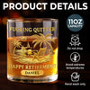 Custom Whiskey Glass - Personalized Retirement Gifts For Women, Men - Enjoy Your New Journey