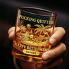 Custom Whiskey Glass - Personalized Retirement Gifts For Women, Men - Enjoy Your New Journey