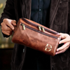 Custom Engraved Leather Toiletry Bag - Personalized Birthday Gifts For Dad, Brother, Grandpa, Husband - For The Man Who’s Always On The Move