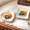 Custom Photo Funny Caricature Jewelry Dish - Personalized Best Friend Birthday Gifts For Women, Besties, Sisters, BFF - A Little Crazy, A Lot Of Love