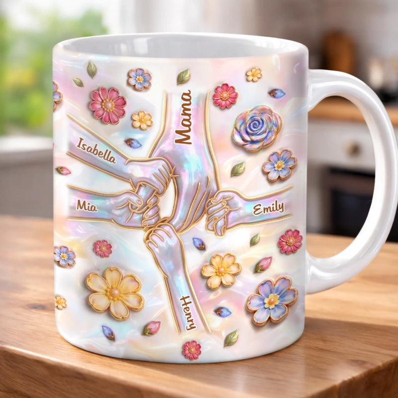 Custom 3D Inflated Effect Printed Mug - Personalized Mother's Day Gifts For Mom, Grandma - Dreamy Moments You Can Hold