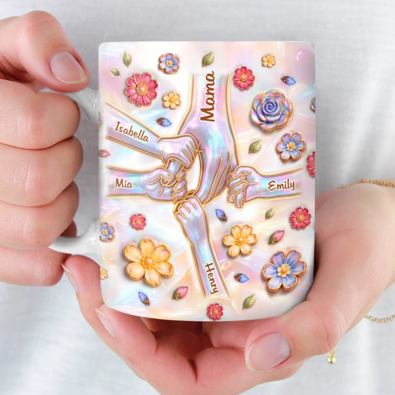 Custom 3D Inflated Effect Printed Mug - Personalized Mother's Day Gifts For Mom, Grandma - Dreamy Moments You Can Hold