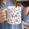 Custom Faux Embroidery Mug - Personalized Mother's Day Gifts For Mom, Grandma - A Pastel Little World Of Us