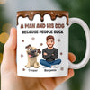 Custom 3D Inflated Effect Printed Mug - Personalized Father's Day Birthday Gifts For Dog Lovers, Dog Dad - Forever Loved My Loyal Friend