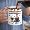Custom 3D Inflated Effect Printed Mug - Personalized Father's Day Birthday Gifts For Dog Lovers, Dog Dad - Forever Loved My Loyal Friend