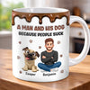 Custom 3D Inflated Effect Printed Mug - Personalized Father's Day Birthday Gifts For Dog Lovers, Dog Dad - Forever Loved My Loyal Friend
