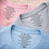 Custom Inside Neck Print T-Shirt - Personalized Birthday Gifts For Son - To My Son Never Forget That I Love You