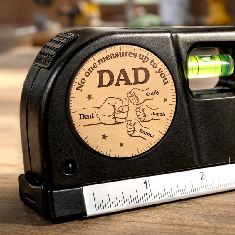 Custom Laser Level Tool - Personalized Father's Day Birthday Gifts For Dad, Grandpa - Crafting Moments With Precision