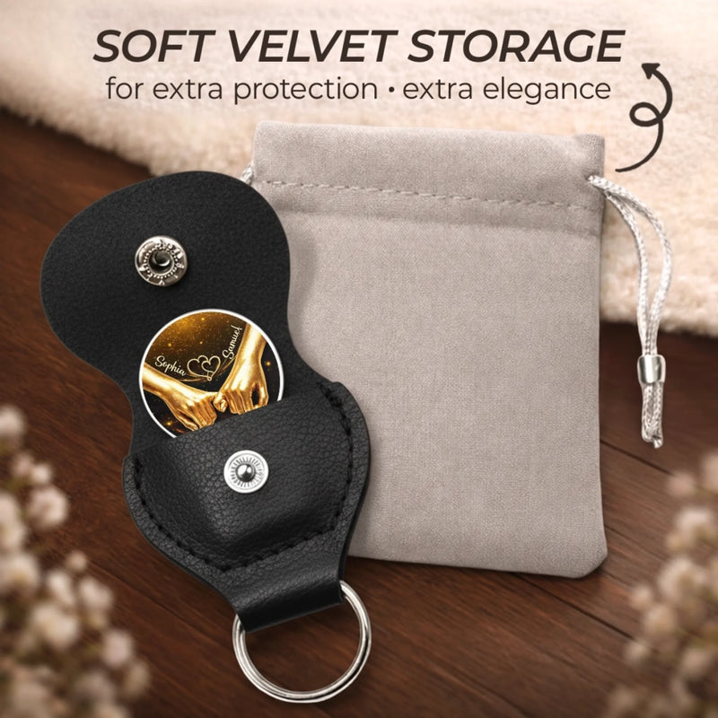 Custom Pocket Hug - Personalized Mother's Day Anniversary Wedding Gifts For Husband And Wife, Him And Her - Hug From Me To You