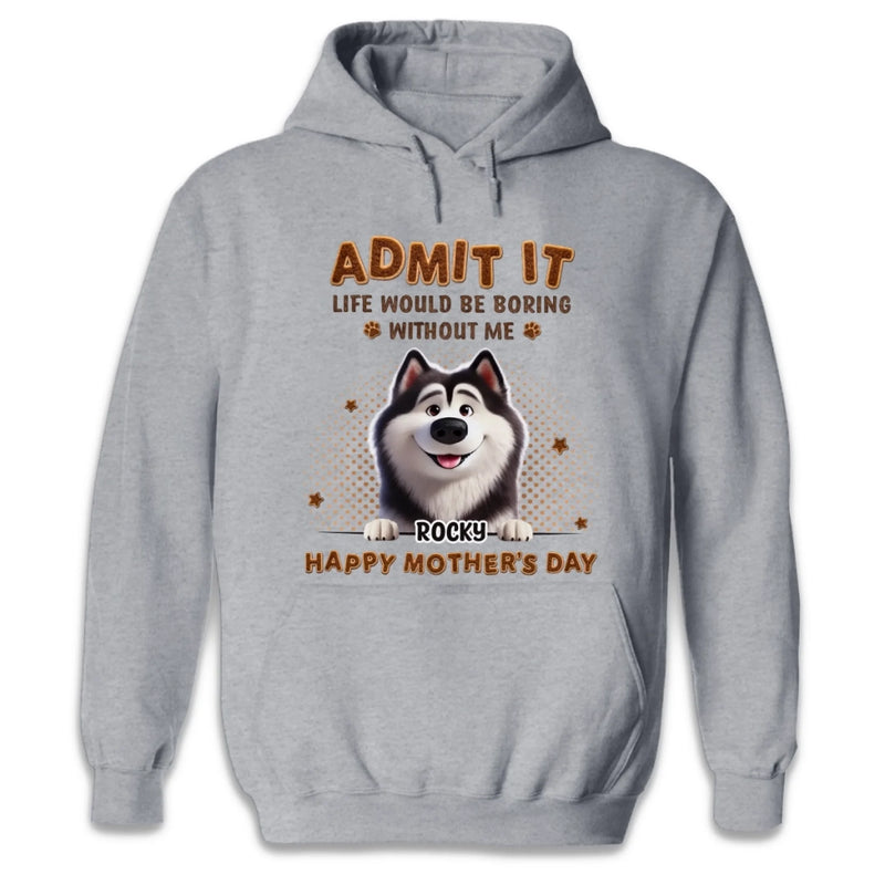 Custom Unisex T-shirt, Premium T-shirt, Hoodie - Personalized Mother's Day Birthday Gifts For Dog Cat Lovers, Dog Dad And Mom, Cat Owners - A Daily Dose Of Furry Attitude