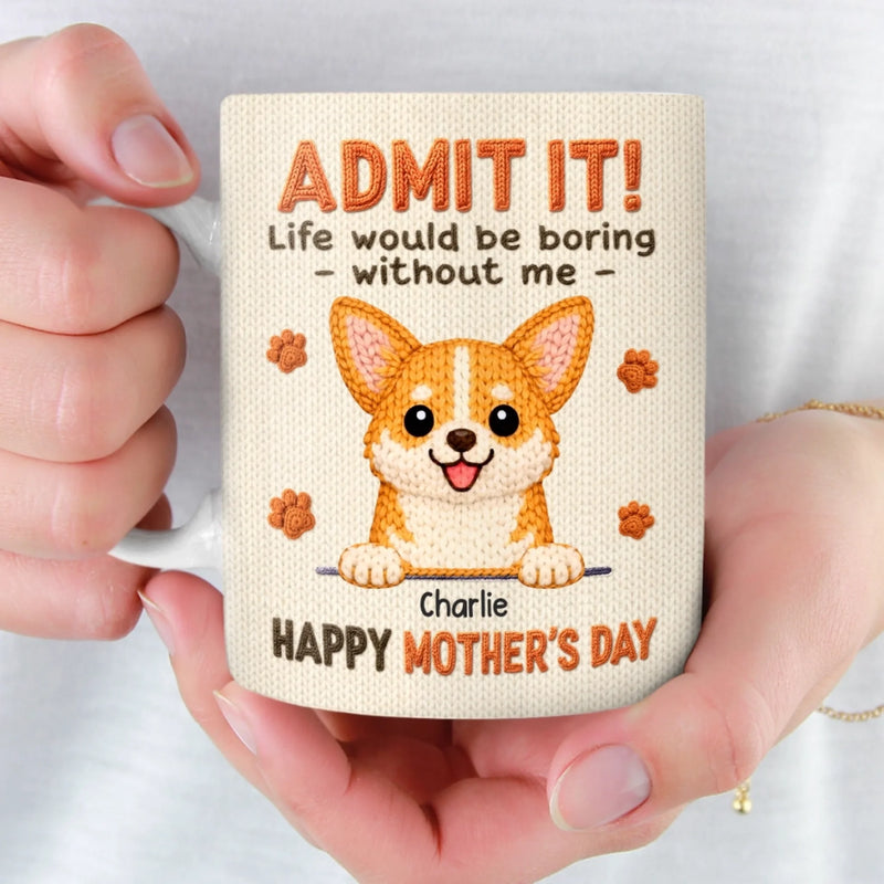 Custom Mug - Personalized Mother's Day Birthday Gifts For Dog Lovers, Dog Dad And Mom - A Little Bundle Of Fun