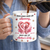Custom 3D Inflated Effect Printed Mug - Personalized Mother's Day, Baby Shower, Gender Reveal Gifts For New Moms, Wife, Daughter - Baby Love, Wrapped In Blush Tones