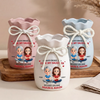 Custom Flower Vase With Ribbon - Personalized Birthday Gifts For Daughter - In Every Life, Still My Daughter