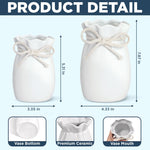 Custom Flower Vase With Ribbon - Personalized Birthday Gifts For Daughter - Daughter First, Best Friend Always