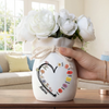 Custom Flower Vase With Ribbon - Personalized Mother's Day Birthday Gifts For Mom, Grandma - Every Bloom Belongs To Mommy