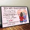 Custom Horizontal Poster - Personalized Mother's Day Birthday Gifts For Daughter - Where Memories Become Part Of Home