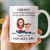 Custom Mug - Personalized Mother's Day, Baby Shower, Gender Reveal Gifts For New Moms, Wife, Daughter - Doing Mom Things Like A Boss