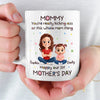 Custom Mug - Personalized Mother's Day, Baby Shower, Gender Reveal Gifts For New Moms, Wife, Daughter - Doing Mom Things Like A Boss