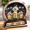 Custom 2-Layered Wooden Plaque - Personalized Father's Day Birthday Gifts For Dad, Grandpa - Your Love Shaped My World