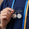 Custom Lapel Pin With Photo Charms - Personalized Memorial Sympathy Graduation Gifts For Him, Her - Your Love Was My Education
