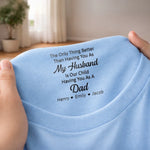 Custom Inside Neck Print T-Shirt - Personalized Anniversary Wedding Gifts For Husband And Wife, Him And Her - You Are Our Home