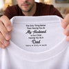 Custom Inside Neck Print T-Shirt - Personalized Anniversary Wedding Gifts For Husband And Wife, Him And Her - You Are Our Home