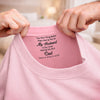 Custom Inside Neck Print T-Shirt - Personalized Anniversary Wedding Gifts For Husband And Wife, Him And Her - You Are Our Home