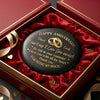 Custom Printed Rock - Personalized Anniversary Wedding Gifts For Husband And Wife, Him And Her - Love Grows With Time