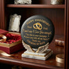 Custom Printed Rock - Personalized Anniversary Wedding Gifts For Husband And Wife, Him And Her - Love Grows With Time