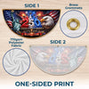 Custom Non-Pleated Fan Flag -  Personalized America 250th Anniversary Gifts For Mom, Dad, Brother, Sister, Kids - Welcome To Our American Home