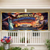 Custom Polyester Outdoor Banner - Personalized America 250th Anniversary Gifts For Mom, Dad, Brother, Sister, Kids - Freedom And The American Dream