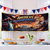 Custom Polyester Outdoor Banner - Personalized America 250th Anniversary Gifts For Mom, Dad, Brother, Sister, Kids - Freedom And The American Dream