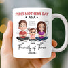 Custom Mug - Personalized Mother's Day Birthday Gifts For New Moms, Wife, Daughter - Her First Mother’s Day, Their Sweetest Chapter